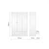 CuddleCo Beaumont Triple Wardrobe - White