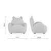 CuddleCo Bear Kids Chair - Boucle Mushroom