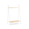 CuddleCo Nola Clothes Rail - White/Natural