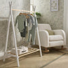 CuddleCo Nola Clothes Rail - White/Natural