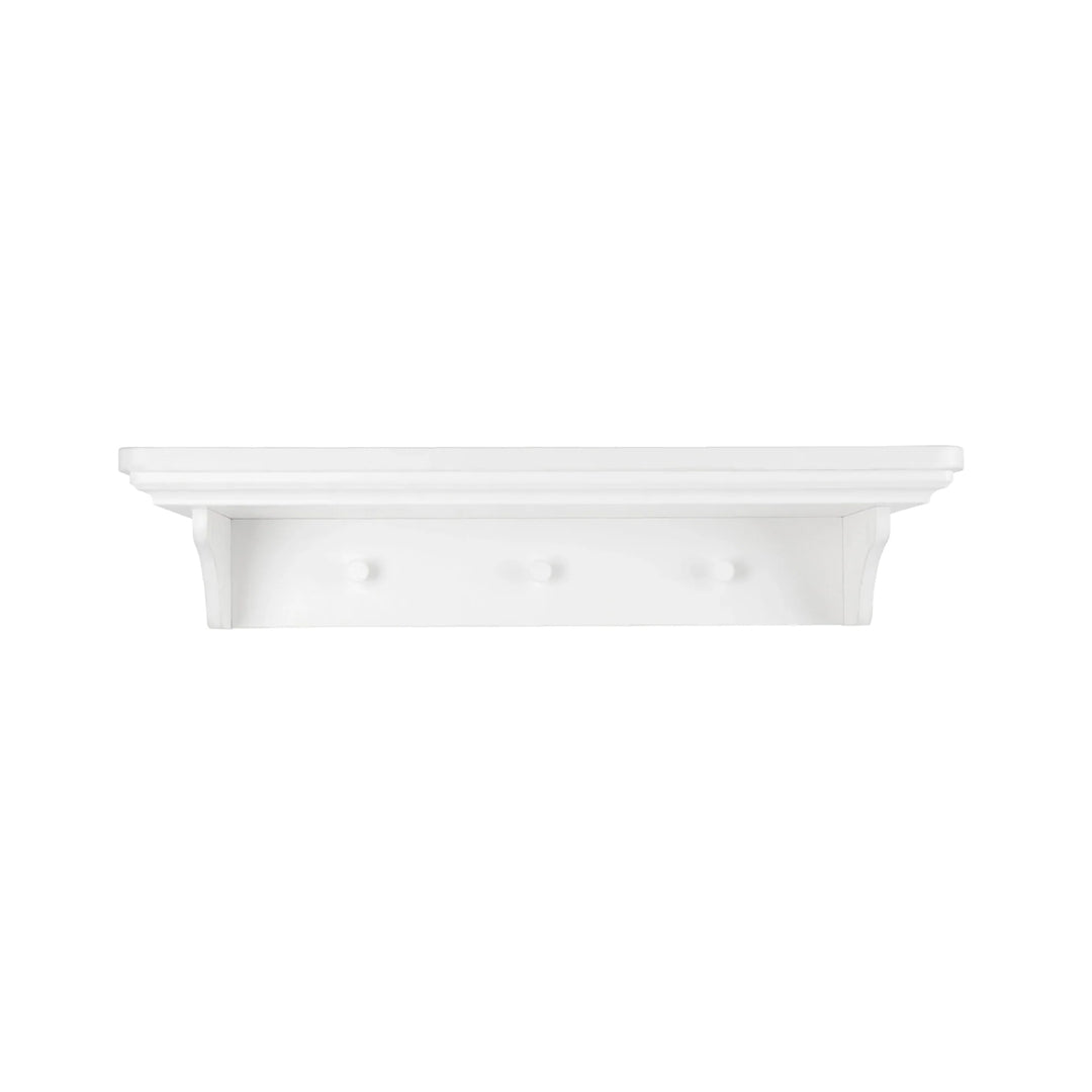 CuddleCo Shelf with 3 knobs - Assembled - White