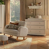 CuddleCo Shelf with 3 knobs - Assembled - White