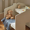CuddleCo Storage Desk with Bench - Pebble