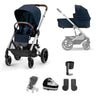 CYBEX Balios S Lux Essential Pushchair Bundle - Ocean Blue / No Footmuff [AWIN] [Natural Baby Shower Ltd]