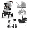 CYBEX Balios S Lux + Cloud T Travel System - Stone Grey / With Base / No Footmuff [AWIN] [Natural Baby Shower Ltd]