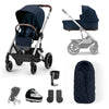 CYBEX Balios S Lux Essential Pushchair Bundle - Ocean Blue / No Footmuff [AWIN] [Natural Baby Shower Ltd]