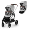 CYBEX Gazelle S Twin Pushchair - Stone Grey / With Seat Unit [AWIN] [Natural Baby Shower Ltd]