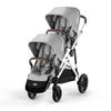 CYBEX Gazelle S Twin Pushchair - Stone Grey / 2x Carrycot + Seat Unit [AWIN] [Natural Baby Shower Ltd]