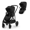 CYBEX Gazelle S Double Pushchair - Moon Black / With Seat Unit [AWIN] [Natural Baby Shower Ltd]