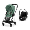 CYBEX Mios + Cloud T Travel System - Leaf Green - Chrome Brown / None / No Base [AWIN] [Natural Baby Shower Ltd]