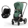 CYBEX Priam Cloud T Travel System - Leaf Green - Rose Gold / None / Cloud T [AWIN] [Natural Baby Shower Ltd]