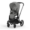 CYBEX Priam Pushchair - Mirage Grey - Chrome Black / Lux Carrycot [AWIN] [Natural Baby Shower Ltd]