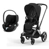 CYBEX Priam Cloud T Travel System - Sepia Black - Chrome Black / None / Cloud T [AWIN] [Natural Baby Shower Ltd]