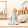 ergoPouch Organic All Year Jersey Sleeping Bag - Sage - 1.0 TOG - Sage / 3-12m [AWIN] [Natural Baby Shower Ltd]