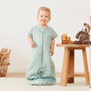ergoPouch Organic All Year Short Sleeved 2 in 1 Sleeping Suit Bag - Sage - 1.0 TOG - Sage / 2-4y [AWIN] [Natural Baby Shower Ltd]