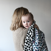 Etta Loves ANIMAL PRINT MUSLIN BLANKET - reversible newborn to 4 months / 5+ months