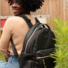 Babymel Lola Vegan Leather Backpack BLACK