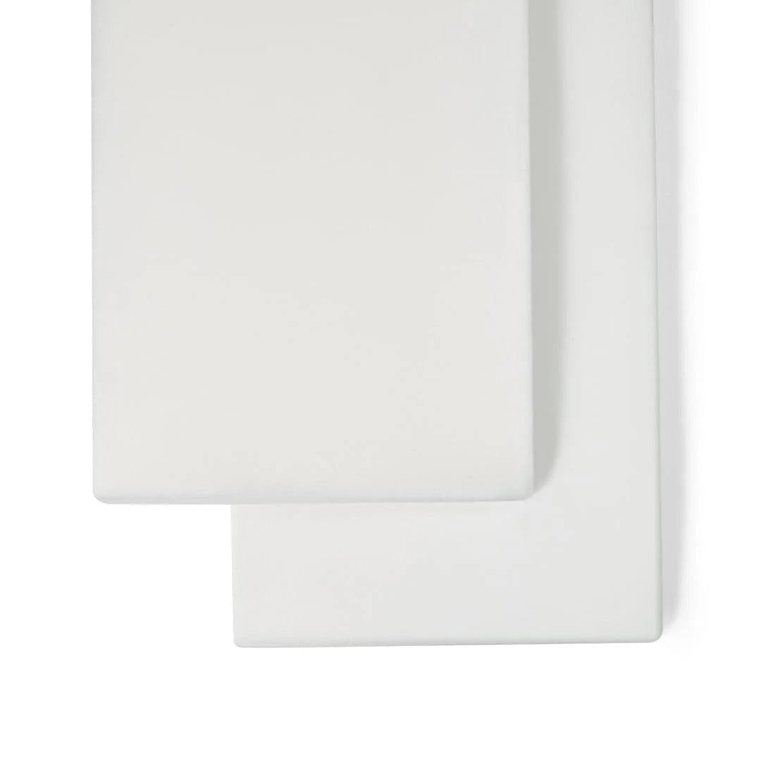 The Little Green Sheep Twin Pack Junior Cotton Fitted Sheets, 90-100 x 190-200cm