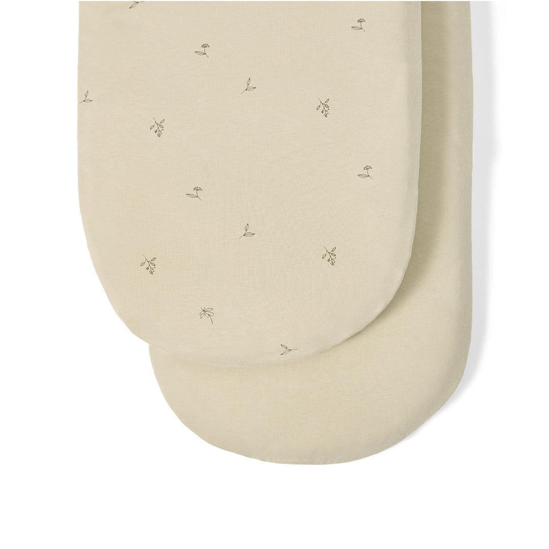 The Little Green Sheep Twin Pack Moses Basket Sheets