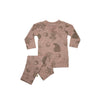 Merino Kids Essential Pyjamas - Bear Print - Misty Rose - Misty Rose / 3-4y [AWIN] [Natural Baby Shower Ltd]