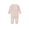 MORI Clever Zip Sleepsuit - Blush Stripe - Blush Stripe / 0-3m [AWIN] [Natural Baby Shower Ltd]