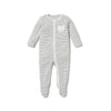 MORI Clever Zip Sleepsuit - Grey Stripe - Grey Stripe / 18-24m [AWIN] [Natural Baby Shower Ltd]