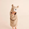 MORI Hooded Baby Bath Towel - Bear - Taupe - Taupe / One Size [AWIN] [Natural Baby Shower Ltd]