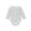 MORI Long Sleeve Bodysuit - Grey Stripe - 6-9m / Grey Stripe [AWIN] [Natural Baby Shower Ltd]