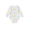 MORI Long Sleeve Bodysuit - Pups - Pups / 3-6m [AWIN] [Natural Baby Shower Ltd]
