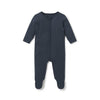 MORI Ribbed Clever Zip Sleepsuit - Navy - Navy / 18-24m [AWIN] [Natural Baby Shower Ltd]