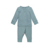 MORI Ribbed Pyjama Set - Blue - Blue / 2-3y [AWIN] [Natural Baby Shower Ltd]