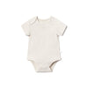 MORI Ribbed Short Sleeve Bodysuit