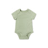 MORI Ribbed Short Sleeve Bodysuit - Sage - Sage / 0-3m [AWIN] [Natural Baby Shower Ltd]