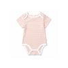 MORI Ribbed Short Sleeve Bodysuit - Pink Stripe - Pink Stripe / 0-3m [AWIN] [Natural Baby Shower Ltd]