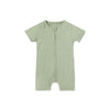 MORI Ribbed Clever Zip Summer Sleepsuit