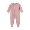 MORI Ribbed Clever Zip Sleepsuit