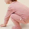 MORI Ribbed Clever Zip Sleepsuit