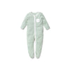 MORI Clever Zip Sleepsuit - Sage Stripe - Sage Stripe / 18-24m [AWIN] [Natural Baby Shower Ltd]