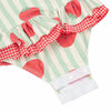 MORI Stripe Frill Long Sleeve Swimsuit