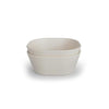 Mushie Square Dinnerware Bowls - Ivory - 2 Pack [AWIN] [Natural Baby Shower Ltd]