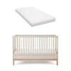 Obaby Astrid Cot Bed - Satin - Satin / Moisture Management Mattress [AWIN] [Natural Baby Shower Ltd]