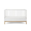 Obaby Astrid Cot Bed - White - White / Moisture Management Mattress [AWIN] [Natural Baby Shower Ltd]