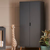 Obaby Maya Double Wardrobe - Slate + Natural [AWIN] [Natural Baby Shower Ltd]