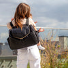 Babymel Pippa Vegan Leather Convertible Backpack BLACK