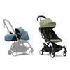 Stokke YOYO3 Stroller - Newborn to toddler with white frame (incl Newborn Pack & 6m+ Colour Pack & White Frame)