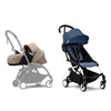 Stokke YOYO3 Stroller - Newborn to toddler with white frame (incl Newborn Pack & 6m+ Colour Pack & White Frame)