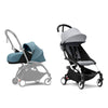 Stokke YOYO3 Stroller - Newborn to toddler with white frame (incl Newborn Pack & 6m+ Colour Pack & White Frame)