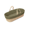 The Little Green Sheep Natural Quilted Moses Basket & Mattress