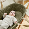 The Little Green Sheep Natural Quilted Moses Basket & Mattress