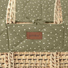 The Little Green Sheep Natural Quilted Moses Basket & Mattress